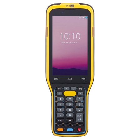 Терминал сбора данных CipherLAB RK95-X8-28K PISTOL (Android 12, NFC, Bluetooth, Wi-Fi, двумерный счит-тель дальнего действия - Zebra SE4850, GMS в комплекте с пистолетной рукоятью, кабелем SNAP-ON и БП, без камеры)